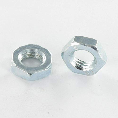 ECROU HEXAGONAL BAS HM/CONTRE ECROU M36 ACIER ZING BLANC