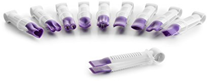 IBILI Pinze seghettate per Fondente, Confezione da 10, Bianco/Lilla