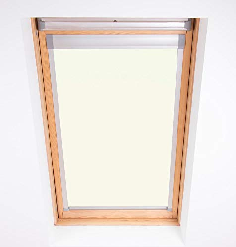 Bloc Skylight Blind for Velux Roof Windows Blockout, Silver, C04, 37W x 73H cm