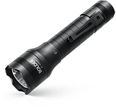 Anker [Rechargeable Bolder LC40 Flashlight, LED Torch, Super Bright 400 Lumens CREE LED, IP65 Water Resistant, 5 Modes High/Medium/Low/Strobe/SOS, Indoor/Outdoor (Camping/Hiking/Emergency Use)