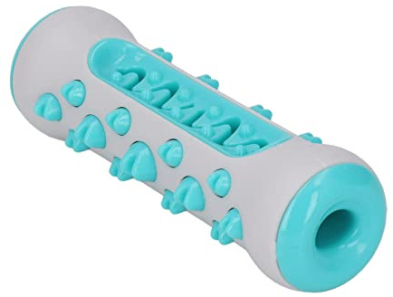 Dilwe Giocattolo Masticabile per Cani, Bastoncino Dentale con Scanalature, Riduce Stress e Placca per Igiene Orale Quotidiana (Blu grigio)