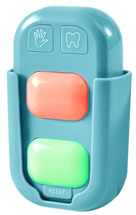 SOARING Kids' Teeth Brushing & Hand Washing Timer, Color Indicator for Training - Stick on Bathroom (Green)
