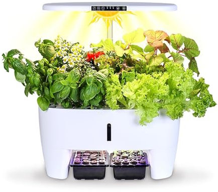 YZRDCXM Hydroponic Planting Machine,Hydroponics Growing System Kit,Soilless Cultivation Hydroponics Growing System,16 Pods Indoor Herb Garden Planter With Intelligent Water Pump & 7l Water Tank