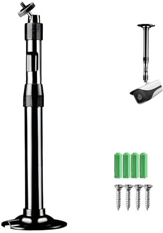 Projektorhalter, Beamerhalterung, Projektor Deckenhalterung, Universal-Projektor-Wandhalterung mit 30–60 CM, Verlängerungsstange bis 5 kg, Beamer Halterung Halter, Geeignet zur Wandmontage, Schwarz