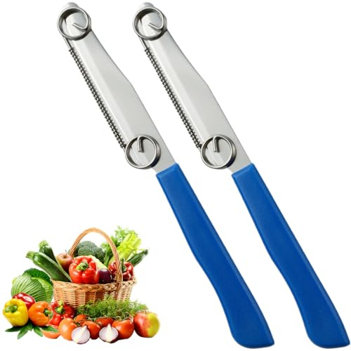 EIYVPRA 2 pezzi coltello per affettare velocemente,coltello per affettare velocemente la frutta e la verdura,pelapatate multifunzionale 3 in 1 taglierina per affettare velocemente la frutta e coltello