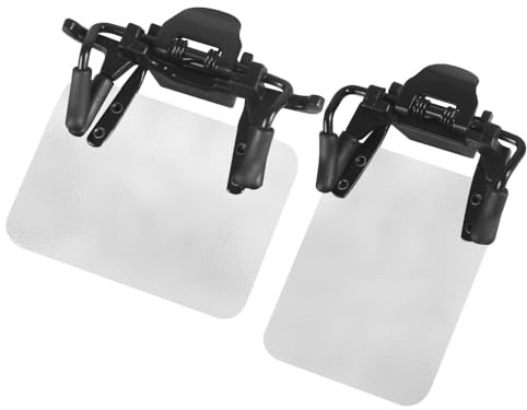 DONGKER Clip oclusor para gafas de tiro, 2 piezas de ángulo ajustable de 180° para gafas de tiro para entrenamiento deportivo