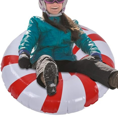 Tubes für Schlitten - Aufblasbarer Schlitten Tube Kältebeständig | Leichter tragbarer Schlitten mit Griffen, robuster Schneeschlitten im Freien, Wintersportspielzeug, lustige Schneeschlauch für