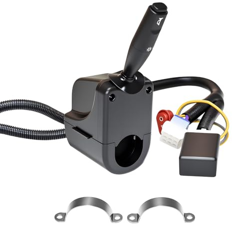 Orle Oko Golf Cart Turn Signal Switch with Golf Cart Light Control Box for Yamaha Club Car EZGO with 9-pin Plug Wiring Harness (12V)