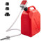 Kuabiz Automatische Kraftstoffpumpe Umfüllpumpe,Elektrische Benzinpumpe Dieselpumpe Ölabsaugpumpe mit Auto-Stopp-Sensormit &Adapter Verbinder,Oil-Wasserpumpe/Flüssigkeitstransfer