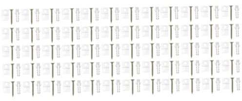 Mipcase 150 Ensembles Kit de Suspension pour Transparent Ancrages de Montage Outils de Fixation pour Plaques Installation Facile Résistante