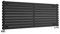 Milano Aruba Black Horizontal Double Oval Panel Radiator - 590mm x 1790mm