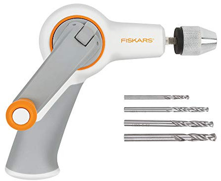 Fiskars Built To Diy Precision Hand Drill W/4 Bits-