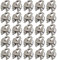Cozihom 3/16 Inch M4 Wire Rope Cable Clip Clamp, 304 Stainless Steel, U Bolt Saddle Fastener, 25 Packs