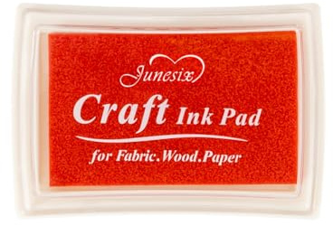 Red Ink Pad Finger Washable Kids Stamp Ink Pad for Rubber Stamps Paper Scrapbooking
