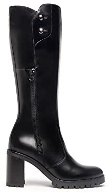 Nero Giardini I205821D Stivali Donna in Pelle - Nero 40 EU