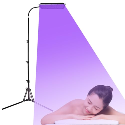 Solarium Für Zuhause Bräunungslampe, 45W Sonnenlampe Bräunungslampe für Gesicht und Körper, 5 Dimmstufen, Gesichtsbräunung Tageslicht für zu Hause