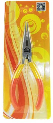 uikios Alicates de punta de aguja de precisión pequeña de 4.5 pulgadas con cuerpo y pulido, herramienta manual multiusos para reparación de aficionados