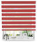 Tom'Shop® Doppelrollo DuoRollo [Rot, 140cm x 150 cm] Duo Rollos für Fenster Schrauben mit Bohren mit Schrauben Fensterabdeckung Fensterrollo leichte Montage