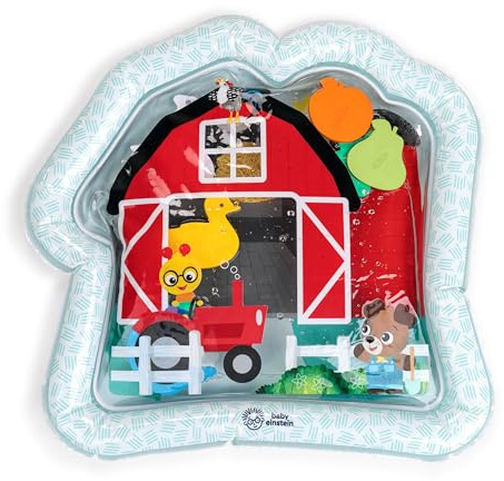 Baby Einstein Farm Explorers Cal's Sensory Barn Bauchlage-Wassermatte, multisensorisch, Alter 0–36 Monate