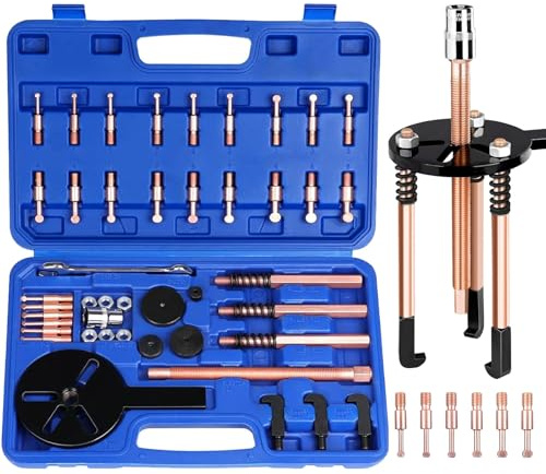 Cioquli 38-in-1 Lagerabzieher Set, Universal Innenlager Abzieher, Multifunktionales Lager Entfernungswerkzeug, Abzieher Werkzeug in 6 Größen, Kugellager Abzieher mit 3 Gebogenen Haken