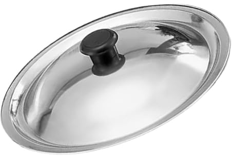 VALICLUD Coperchio Padella 24cm in Acciaio Inossidabile Stili multipli con Pomello in Bakelite Coperchio di Ricambio Resistente Stili multipli e Adatto per Cucina Domestica