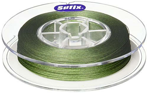 Sufix, 832 Advanced Superline, 50 lbs Tested, 0.014 Diameter, 300 Yards, Low Vis Green (660-150G)