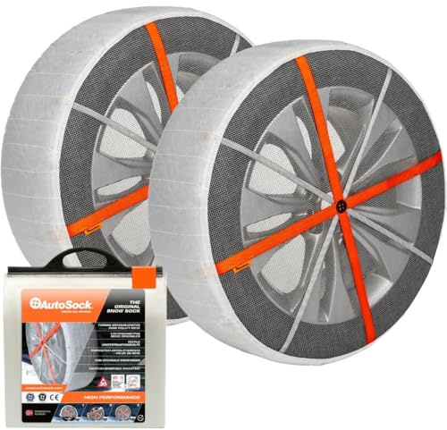 AutoSock HP 600 | Chaussettes à neige | Chaussettes pneus | Chaînes à neige textiles | Cert. EN16662-1 | Montage 3 étapes | Alternative à la chaîne
