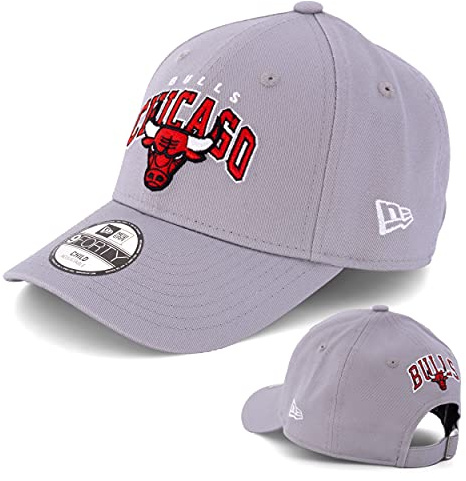 New Era Casquette pour enfant - Casquette de baseball - MLB - NFL - NBA - Bulls - Yankees - Seahawks - Patriots - Chiefs, Chicago Bulls gris, 52-54