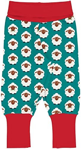 Maxomorra Biobaumwoll-Hose mit Kummerbund/Schafe 92/98