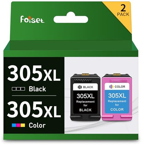 Foiset Druckerpatronen HP 305 Ersatzpatronen für HP 305 Druckerpatronen HP 305 xl für DeskJet 2700 2720 2710 Plus 4100 4120 4110 Envy 6000 6010 6022 6032 Envy Pro 6430 6420 6452 für 305 xl Patronen HP