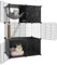 BriSunshine Cat Cages Indoor, 3 Tier Cat Cage Enclosures, DIY Metal Wire Cat Crate Playpen House Kennel Condo Villa with Cat Litter Box, Suitable for Ferret, Chinchilla, Hamster