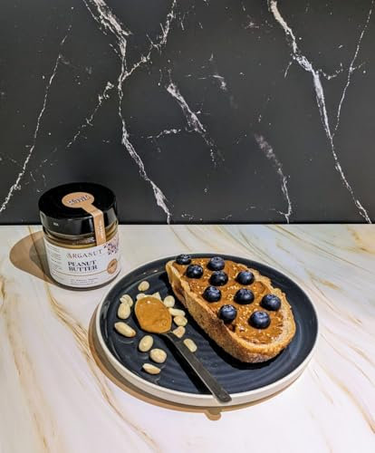 ArgaNut | Peanut Butter with Date Syrup & Sea Salt, Infused with Moroccan Argan Oil - 200g, Smooth & Creamy, High Protein & Fiber, No Additives, No Palm Oil