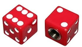 cyclingcolors 2x tappo valvola coprivalvole cappucci valvole universale per auto, moto, scooter e bici schrader, dado rosso