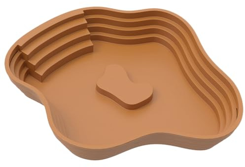 Cuenco para reptiles - Cuenco portátil con depósito medio, alimento para superficies rugosas, accesorios para platillos | Piscina decorativa para rampa para dragones barbudos, geckos, serpientes