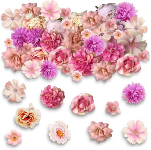 CHAOTEMAI 20 Piezas Flores Artificiales Decoracion Detalles de la Artesanía
