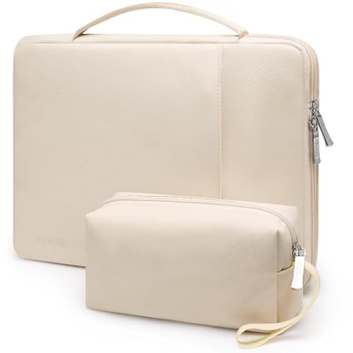 HYZUO 17-17,3 Tum Laptopväska Fodral för Dell/HP/Lenovo/ASUS, Sand
