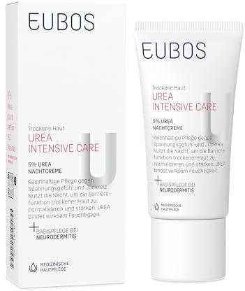 EUBOS Trockene Haut Urea 5% Nachtcreme, 50 ml Creme