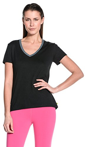 Zumba Fitness T-Shirt - Camiseta de Fitness para Mujer, Color Negro, Talla M