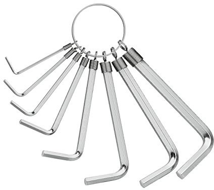 MATADOR Innensechskant Satz | Winkelschraubendreher 1,5 mm - 6 mm | Sechskantschlüssel Set 8-teilig | Kurze Form am Ring | MATADOR Werkzeug Nr. 04409080