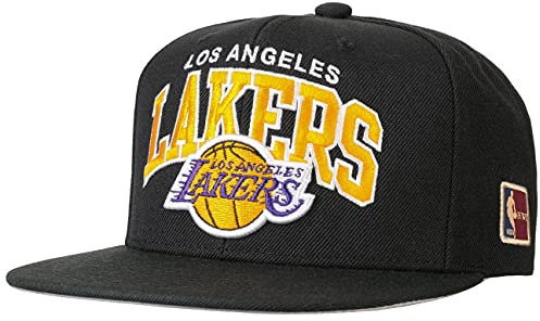 Mitchell & Ness Herren Snapback Caps Black Team Arch LA Lakers schwarz Verstellbar