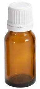 MV-Versand - 10 flaconi da 5 ml in vetro marrone con tappo a vite, bottiglia da farmacia, bottiglia in vetro marrone, bottiglia di vetro