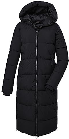 G.I.G.A. DX Damen Steppmantel mit Kapuze/Funktionsmantel ist wasserabweisend GW 50 WMN QLTD CT, schwarz, 38, 39840-000