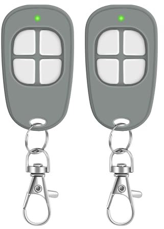 2 x AAM0049 Télécommande Motorisation Portail Portes de Garage 4-Canaux 433,92MHz Garantie de 3 Ans