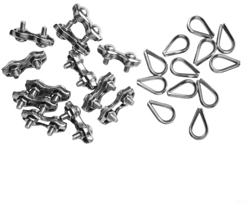 Kit completo da 12 morsetti e ditali per connessioni sicure di corde e fili (M2)