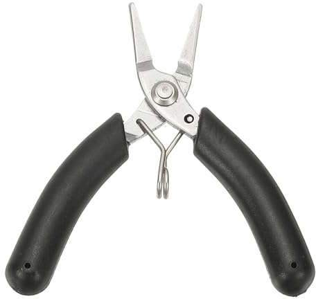 QUARKZMAN Pinze A Punta Piatta 4 Mini Pinze Con Mascella E Impugnatura In PVC Antiscivolo Mascella Sottile E Dentellata Di Precisione Per Gioielli Modellismo Elettronico Stampa 3D Nero