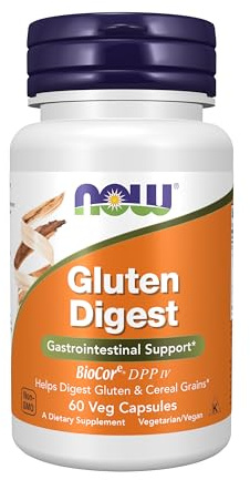 NOW Foods Supplements, Gluten Digest with BioCore®DPP IV, Gastrointestinal Support*, 60 Veg Capsules