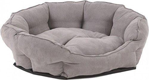 Hundsoffa, kattsoffa, hundsäng, kattsäng, gosig grå eller beige, olika storlekar, storlek: hundsoffa, djur, storlek 3
