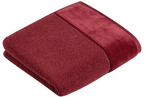 Vossen Pure Handtuch 50 x 100 cm red Rock