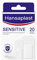 Hansaplast Sensitive Pflaster (20 Strips), hautfreundliche und hypoallergene Wundpflaster mit Bacteria Shield & sicherer Klebkraft, schmerzlos zu entfernende Pflaster