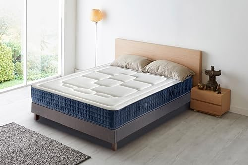 DAGOSTINO HOME BOUTIQUE COLLECTION Matelas Mousse 90x190 Viena - Ferme - Réversible - Côté Été/Hiver - H23 Cm